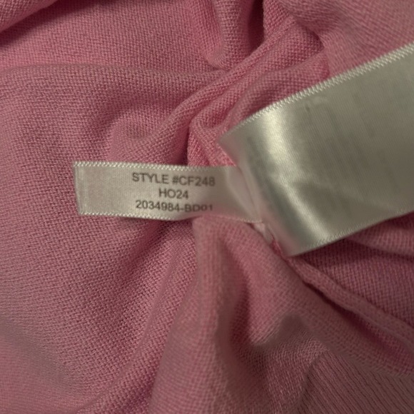 J. Crew Teddie Soft Pink and Red Hearts Crew Neck Sweater. Size L - Picture 8 of 10